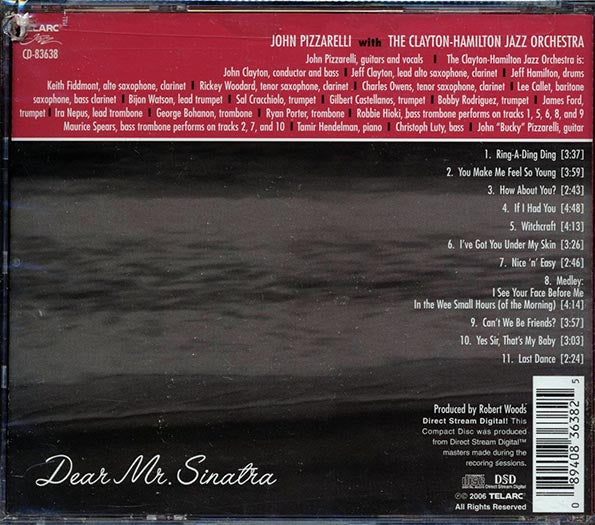 John Pizzarelli, Clayton-Hamilton Jazz Orchestra - Dear Mr. Sinatra (CD)