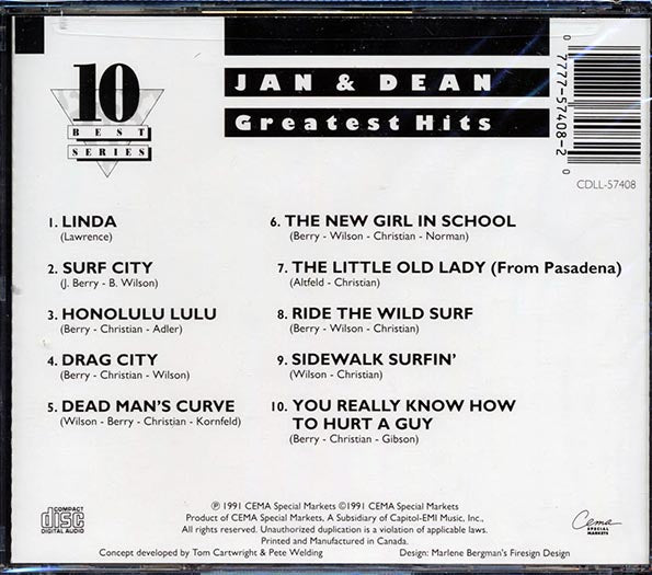 Jan & Dean - Greatest Hits (CD)