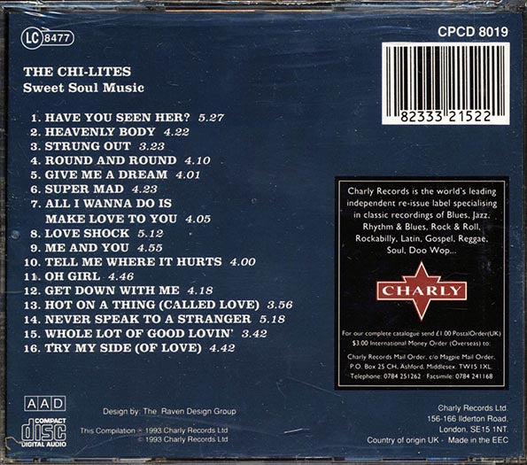 The Chi-Lites - Sweet Soul Music (CD)