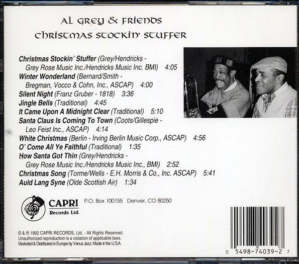 Al Grey & Friends - Christmas Stockin' Stuffer (CD)
