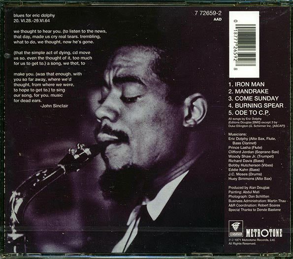Eric Dolphy  - Iron Man (CD)