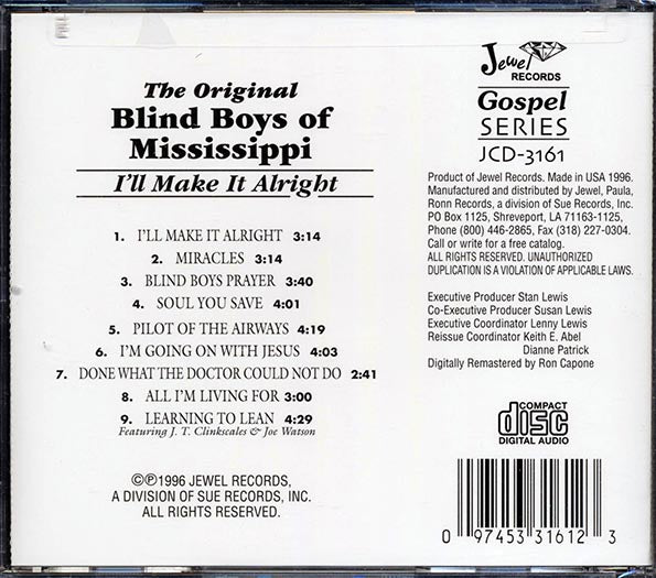 The Original Blind Boys Of Mississippi, Sandy Foster - I'll Make It Alright (CD)