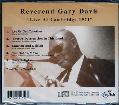 Reverend Gary Davis - Live At Cambridge 1971 (CD)