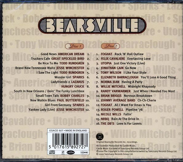 Paul Butterfield, Sparks, Great Speckled Bird, Etc. - Bearsville Anthology (28 tracks) (2xCD) (CD)