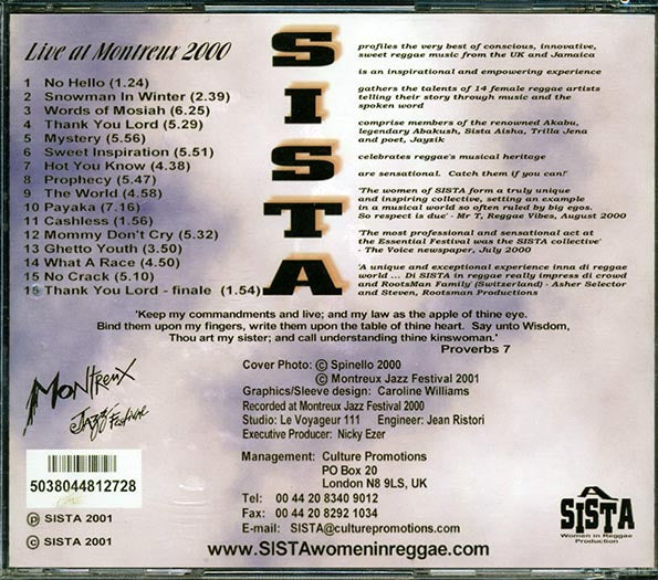 Sista - Live At Montreux (CD)
