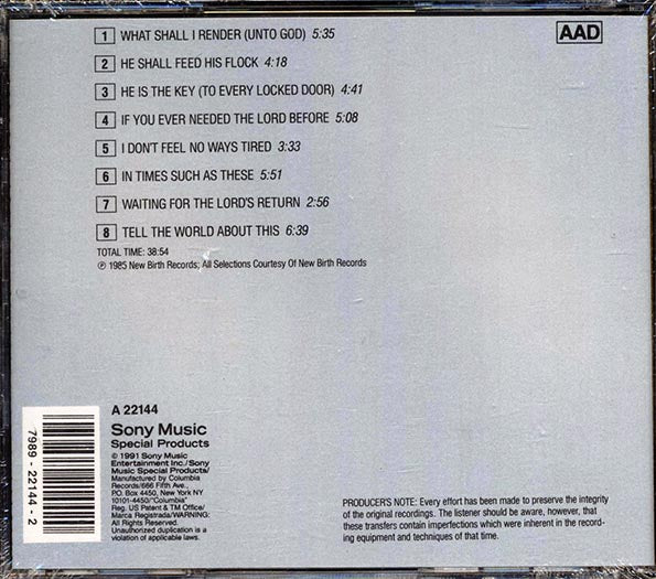 The Barrett Sisters - What Shall I Render: Unto God (CD)