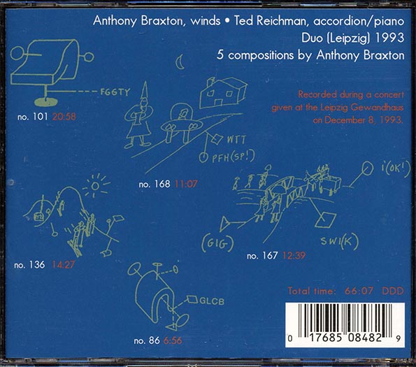 Anthony Braxton, Ted Reichman - Duo Leipzig 1993 (CD)