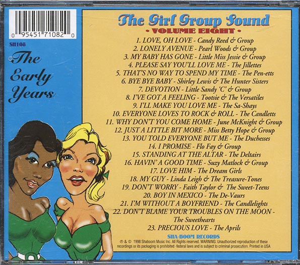 Pearl Woods, Little Miss Jessie, The Jillettes, Etc. - The Girl Group Sound Volume 8 (CD)
