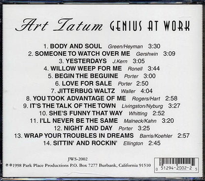Art Tatum - Genius At Work (CD)