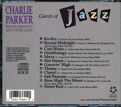 Charlie Parker - Round Midnight And Other Gems (CD)