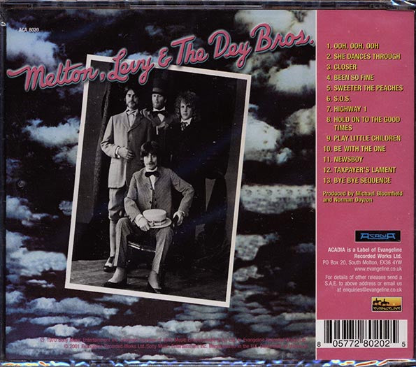 Barry Melton, Jay Levy, Rick Dey, Tony Dey - Melton, Levy & The Dey Bros. (CD)