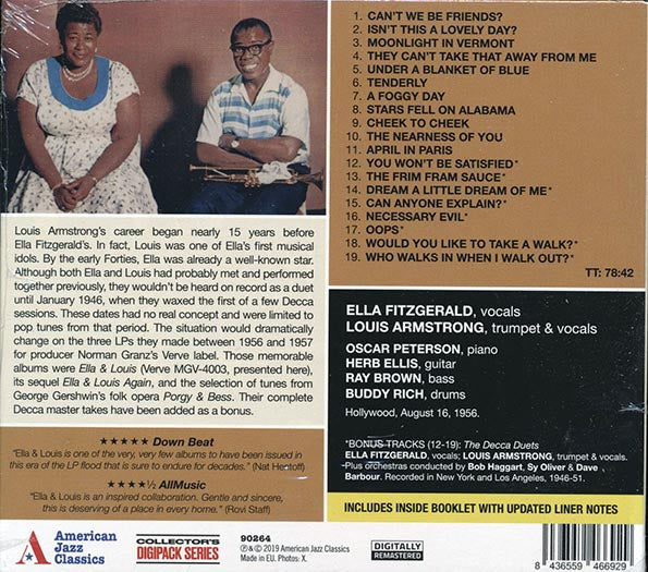 Ella Fitzgerald, Louis Armstrong - Ella And Louis (CD)