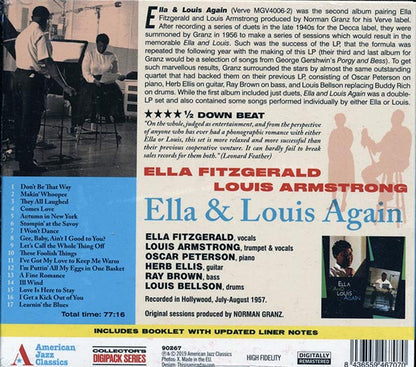 Ella Fitzgerald, Louis Armstrong - Ella & Louis Again (CD)
