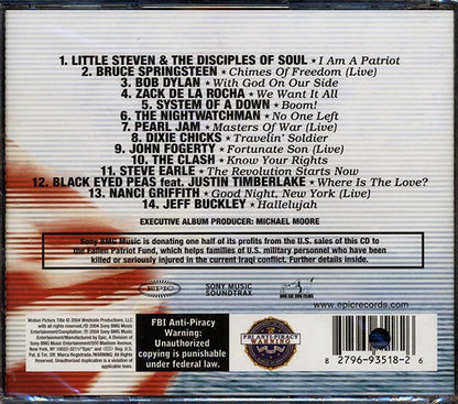 Bruce Springsteen, Bob Dylan, The Nightwatchman, Etc. - Songs And Artists That Inspired Fahrenheit 9/11 (CD)