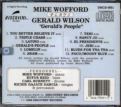 Mike Wofford - Mike Wofford Plays Gerald Wilson: Gerald's People (CD)