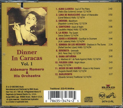 Aldemaro Romero & His Orchestra - Dinner In Caracas Volume 1 (CD)