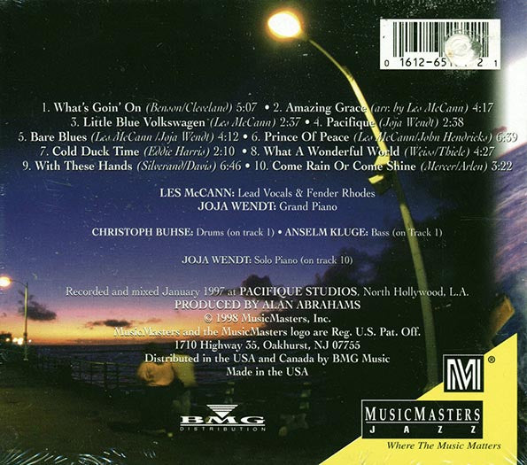 Les McCann, Joja Wendt - Pacifique (CD)