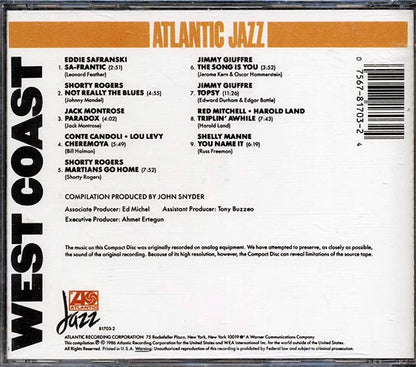 Shorty Rogers, Jack Montrose, Jimmy Giuffre, Etc. - Atlantic Jazz West Coast (CD)