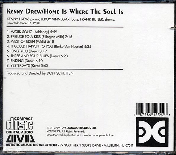 Kenny Drew - Home Is Where The Soul Is (CD)