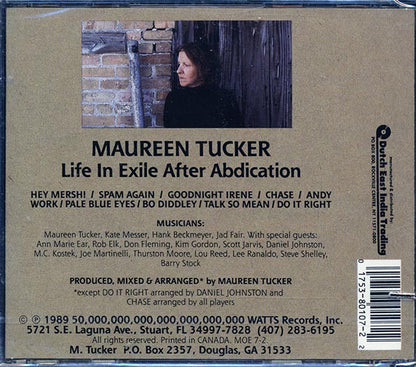 Maureen Tucker - Life In Exile After Abdication (CD)