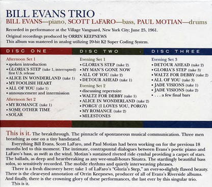 Bill Evans - The Complete Village Vanguard Recordings 1961 (26 tracks) (3xCD) (box set) (CD)