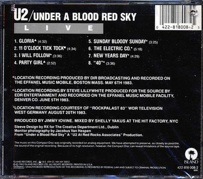 U2 - Under A Blood Red Sky (CD)