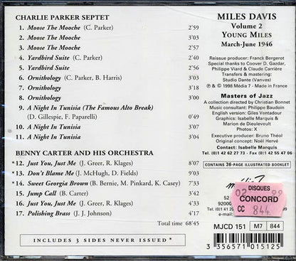 Miles Davis - Young Miles Volume 2: 1946 (CD)