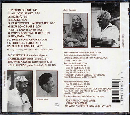 Big Chief Ellis, Tarheel Slim, Brownie McGhee, John Cephas - Big Chief Ellis (CD)