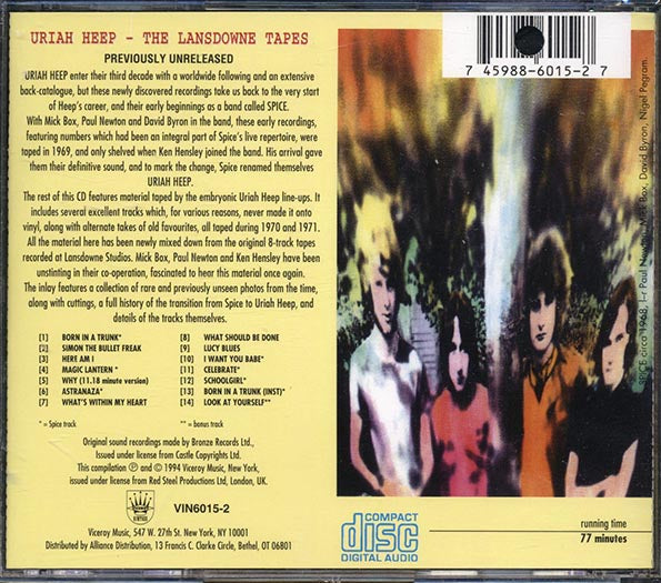 Uriah Heep - The Lansdowne Tapes (CD)
