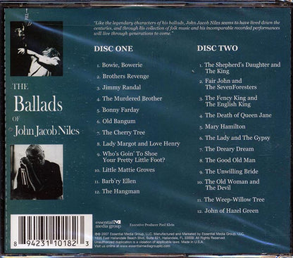John Jacob Niles - The Ballads Of John Jacob Niles (24 tracks) (2xCD) (incl. large booklet) (CD)