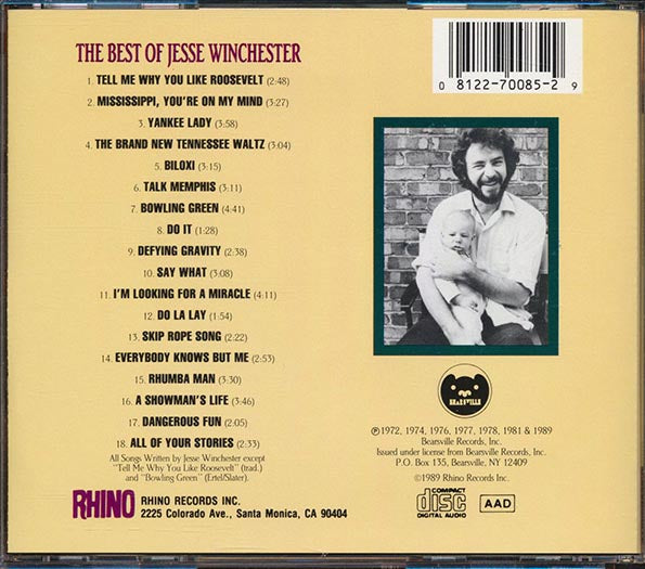 Jesse Winchester - Jesse Winchester (CD)