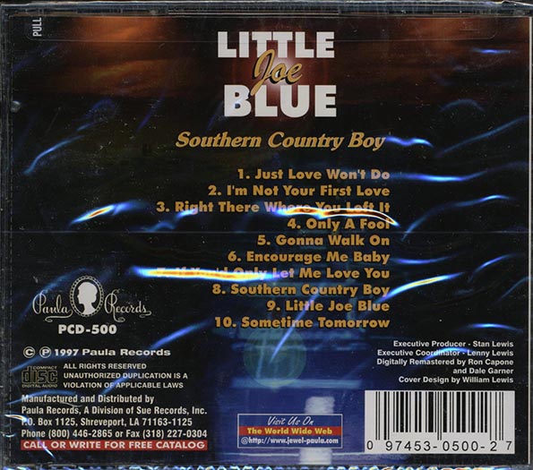 Little Joe Blue - Southern Country Boy (CD)