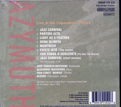 Azymuth - Live At The Copacabana Palace (CD)