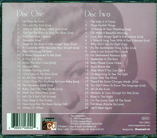 Peggy Lee - Linger (48 tracks) (CD)