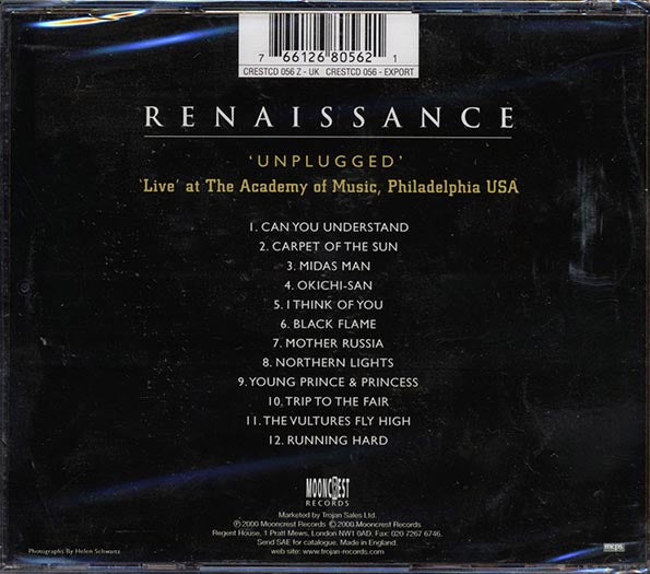 Renaissance - Unplugged: Live At Academy Of Music, Philadelphia USA (CD)