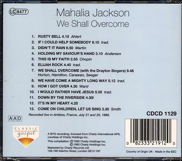 Mahalia Jackson - We Shall Overcome (CD)