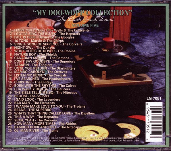 The Hepsters, The Dukays, The Shields, Etc. - My Doo-Wopp Collection: The Black Group Sound Volume 5 (CD)