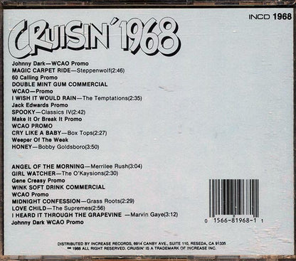 Steppenwolf, The Temptations, The Classics IV, Etc. - Cruisin' 1968 (CD)
