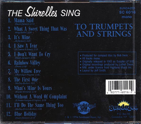 The Shirelles - The Shirelles Sing To Trumpets And Strings (CD)