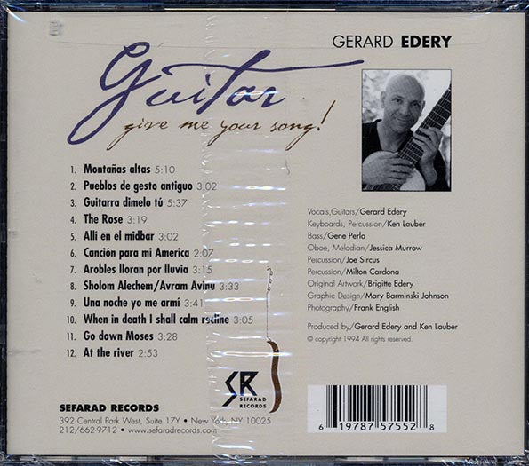 Gerard Edery - Guitar Give Me Your Song (CD)