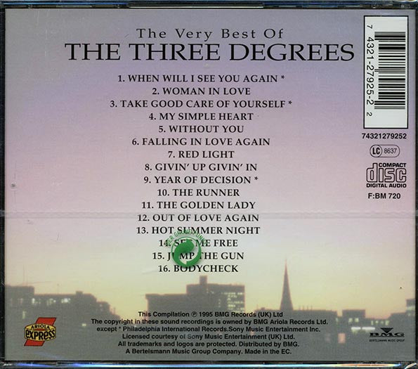 The Three Degrees - The Very Best Of The Three Degrees (CD)