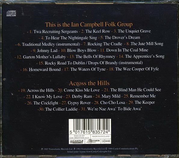 The Ian Campbell Folk Group - This Is The Ian Campbell Folk Group: Across The Hills (2 albums on 1 CD) (CD)