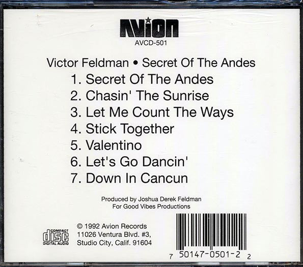 Victor Feldman - Secret Of The Andes (CD)