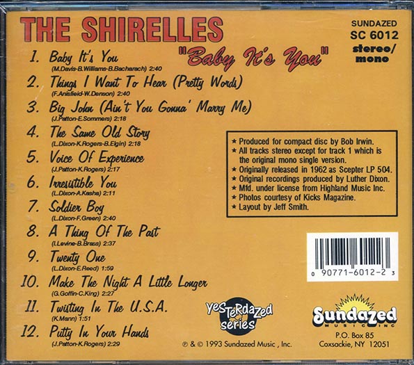 The Shirelles - Baby It's You (CD)