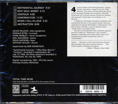 Jackie McLean - 4, 5, And 6 (CD)