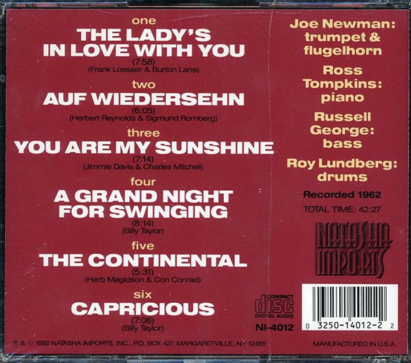 Joe Newman - A Grand Night For Swinging (CD)