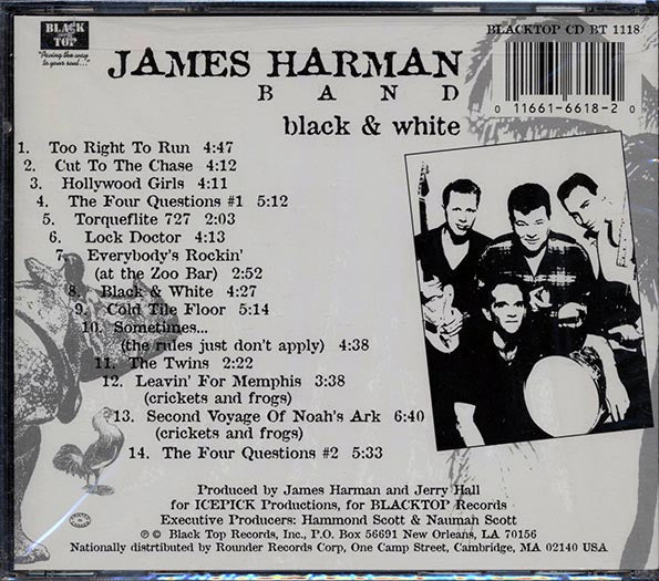James Harman Band - Black & White (CD)