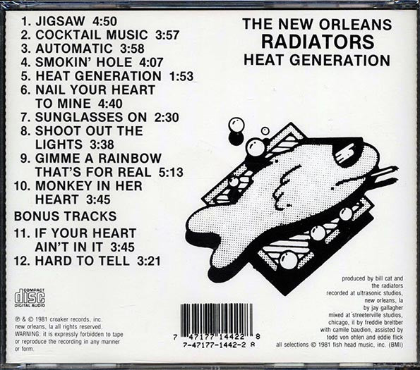 The New Orleans Radiators - Heat Generation (CD)