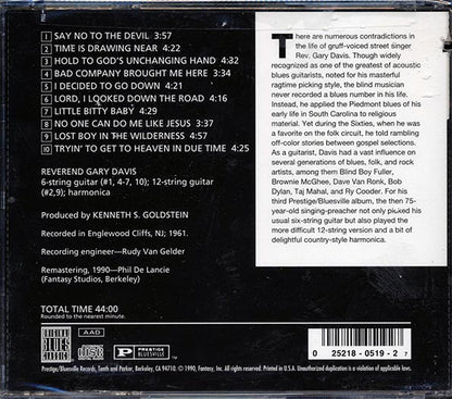 Reverend Gary Davis - Say No To The Devil (CD)