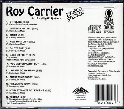 Roy Carrier & The Night Rockers - Zydeco Strokin' (CD)